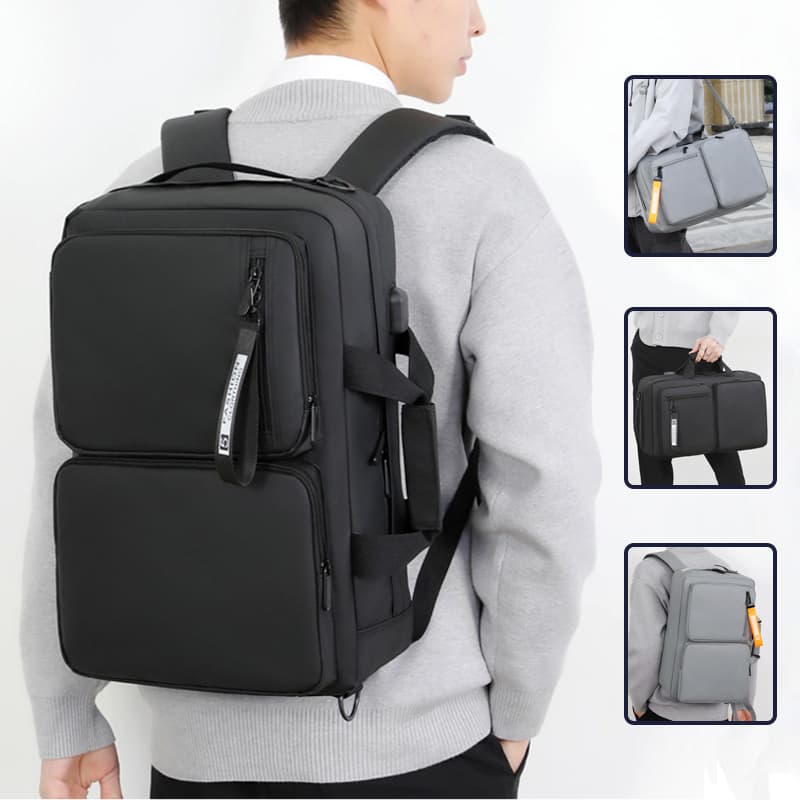 Mochila multifuncional con puerto USB para viaje y negocios
