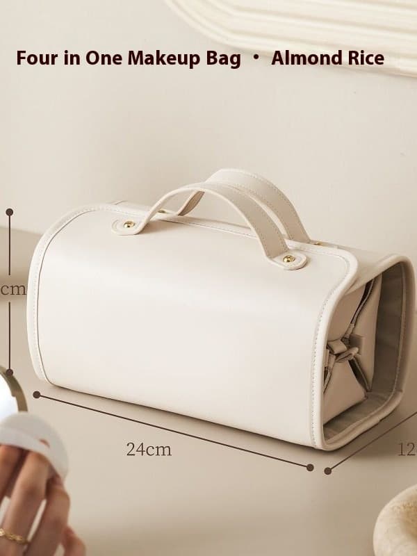 Bolsa de cosméticos plegable, grande, impermeable para viajes