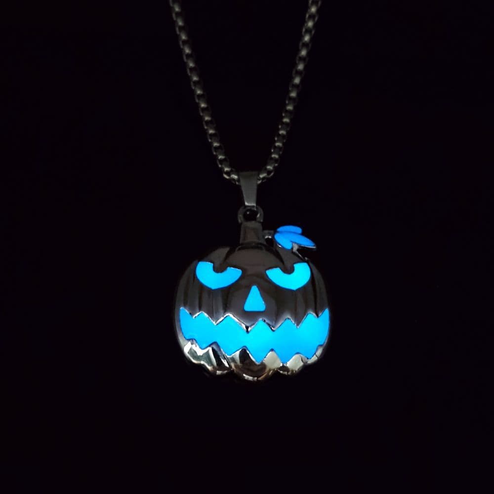 Collar Halloween fantasma luminoso calabaza