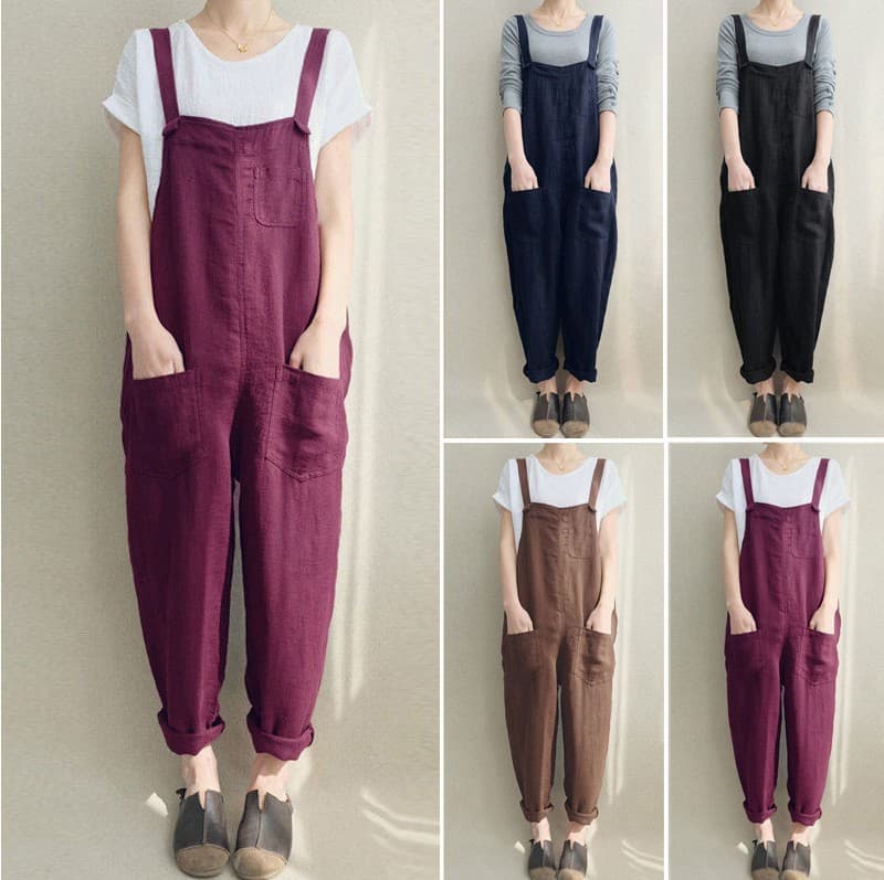 Pantalón casual algodón lino transpirable verano