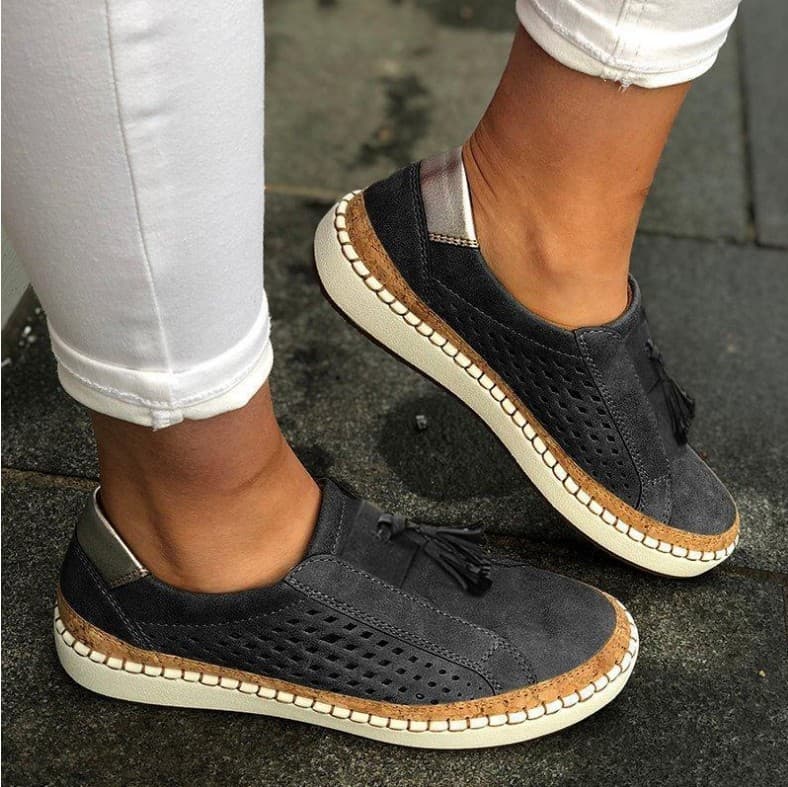 Zapatos canvas talle grande mujer