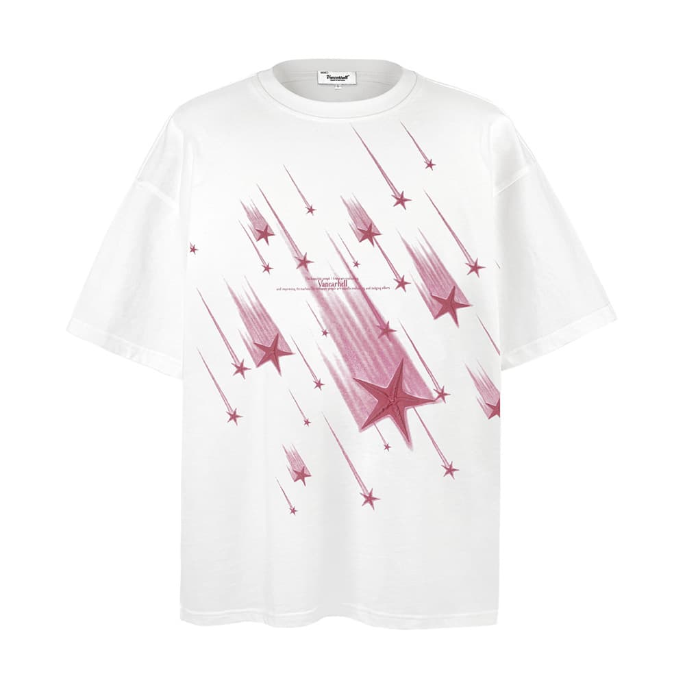 Playera con estrella de cinco puntas degradada