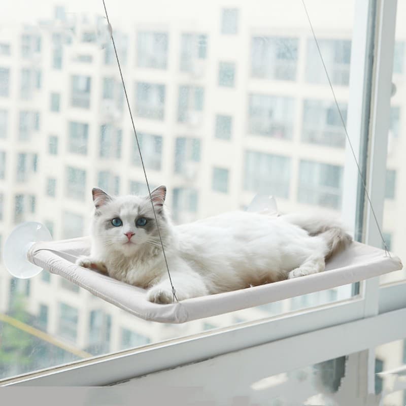 Hamaca para gatos con ventosas para ventana