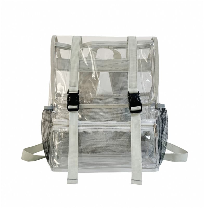 Bolsa de viaje transparente con solapa