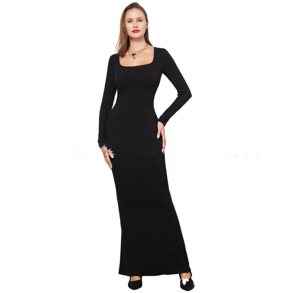 Vestido ajustado con soporte de cintura y levantamiento de cadera