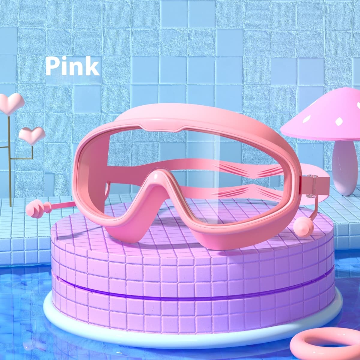 Gafas de natación marco grande antiempañantes