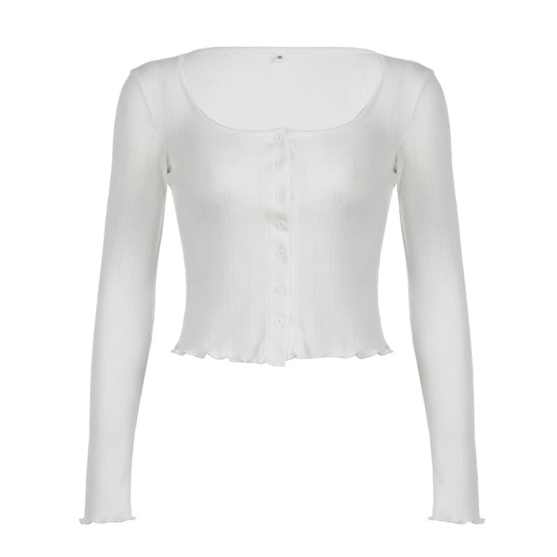 Cardigan calado textura jacquard manga larga
