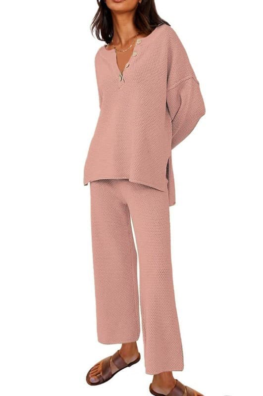 Conjunto de 2 piezas holgado de corte moderno
