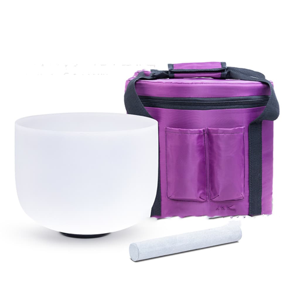 Cuenco de cristal de 8 pulgadas para meditación y sonido