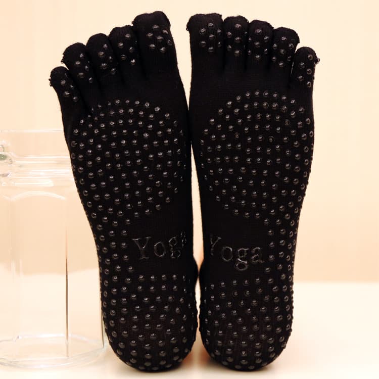 Calcetines deportivos con dedos separados antideslizante para hombre