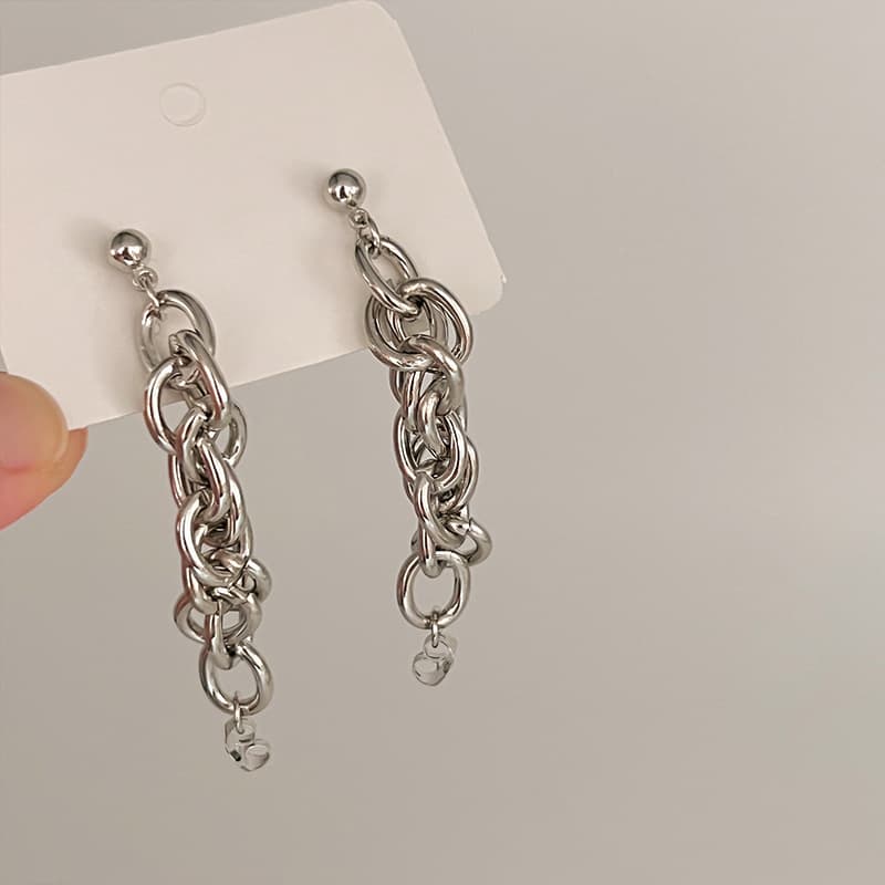 Pendientes minimalistas de cobre chapado