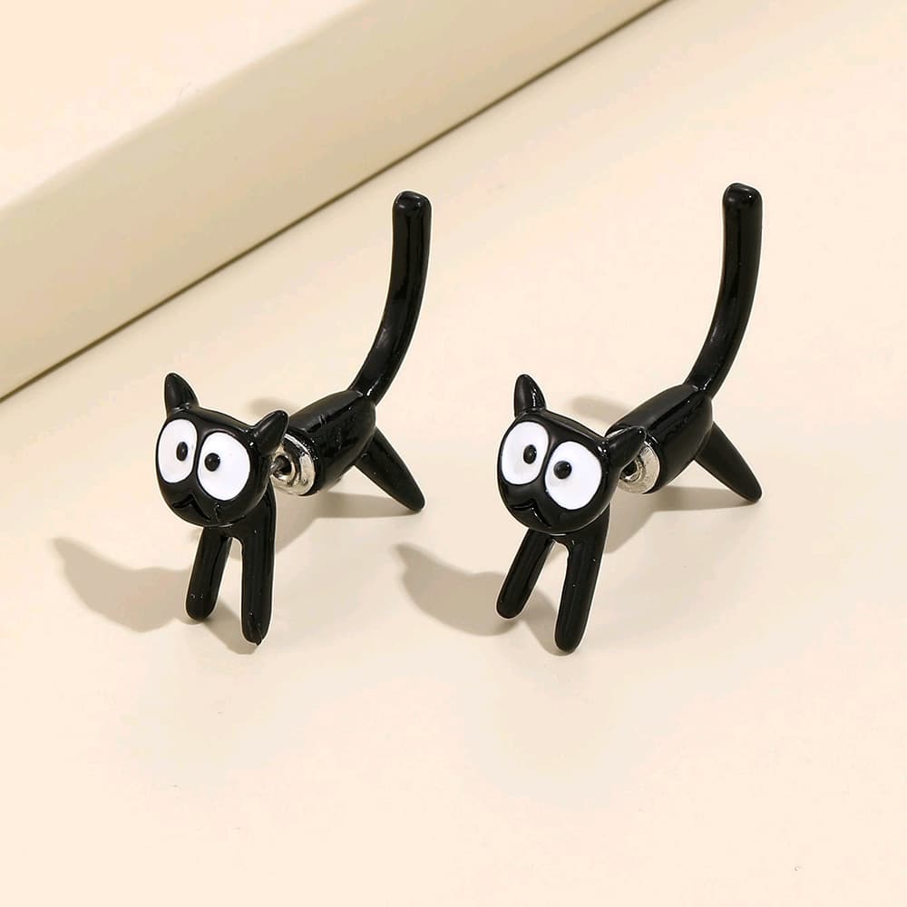 Aretes simple gatito lindo