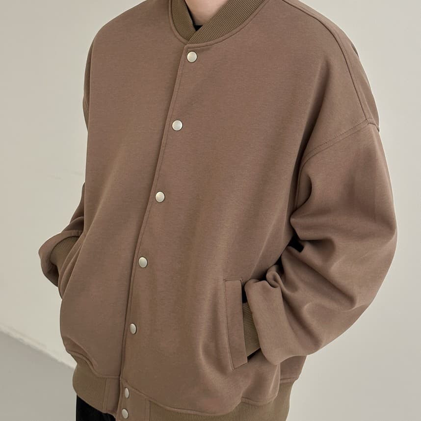 Chaqueta de ocio y deporte con cuello de béisbol