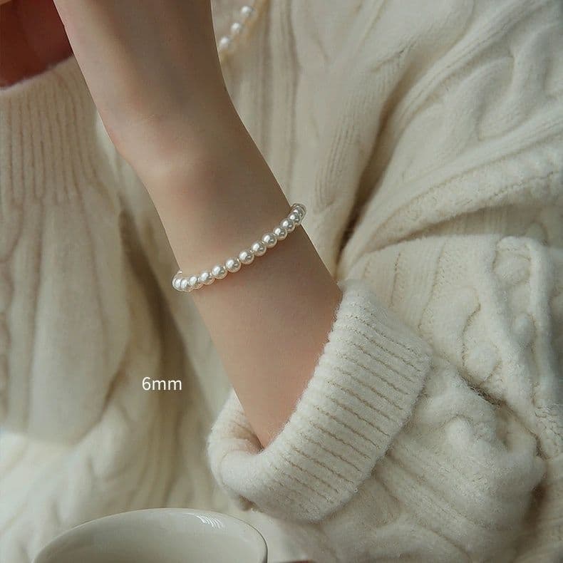 Pulsera de perlas de plástico