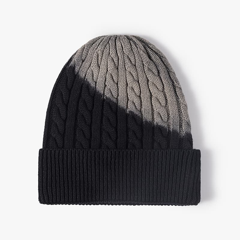 Gorro de punto resistente al viento con diseño tie-dye