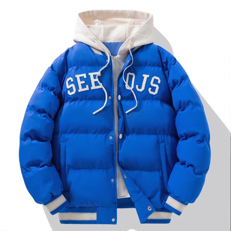 Chaqueta con capucha de algodón, resistente al frío