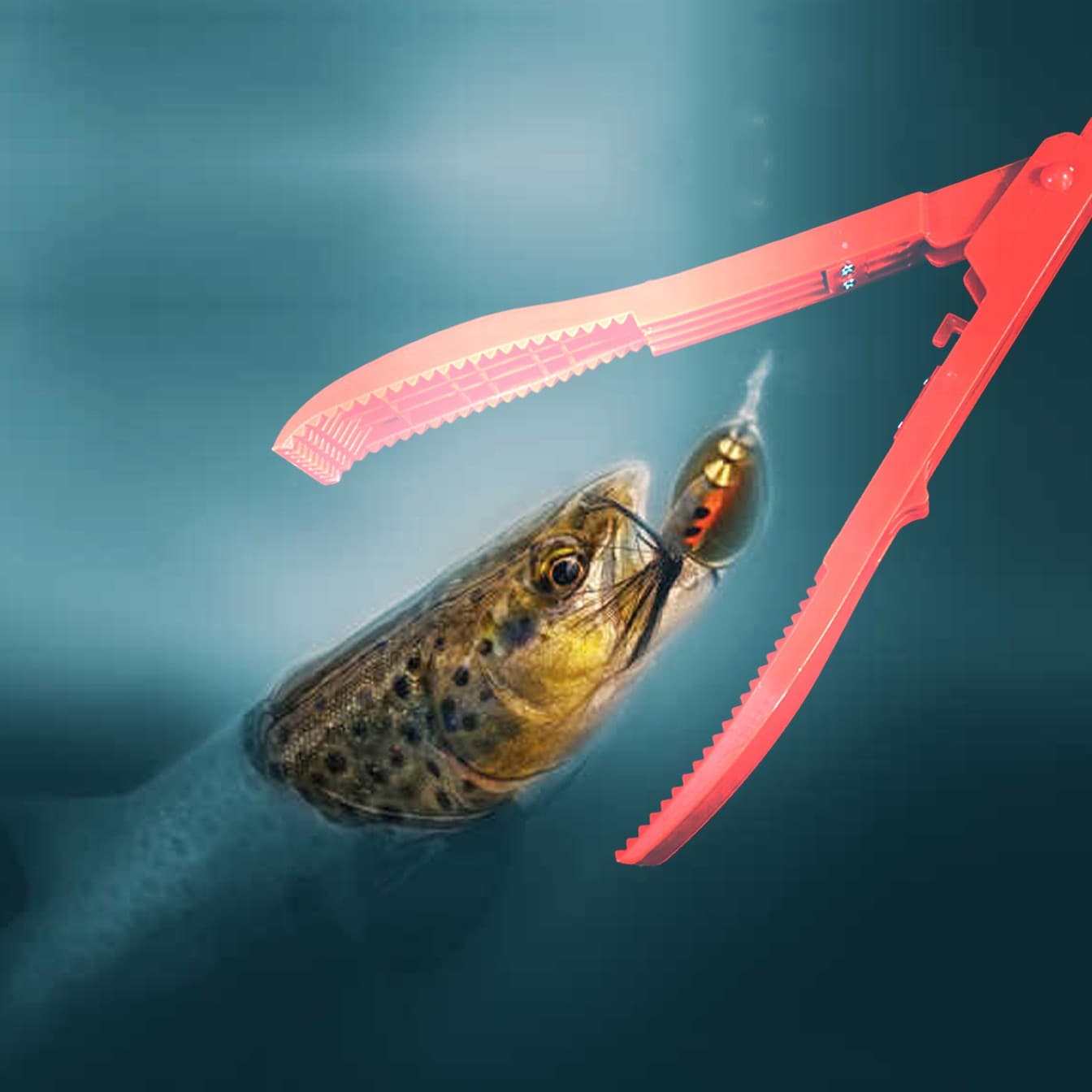 Pinza de control de peces portátil de plástico ABS