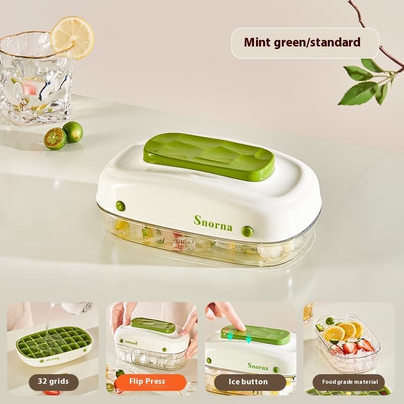 Molde para hielo con 32 cavidades y tapa desmontable
