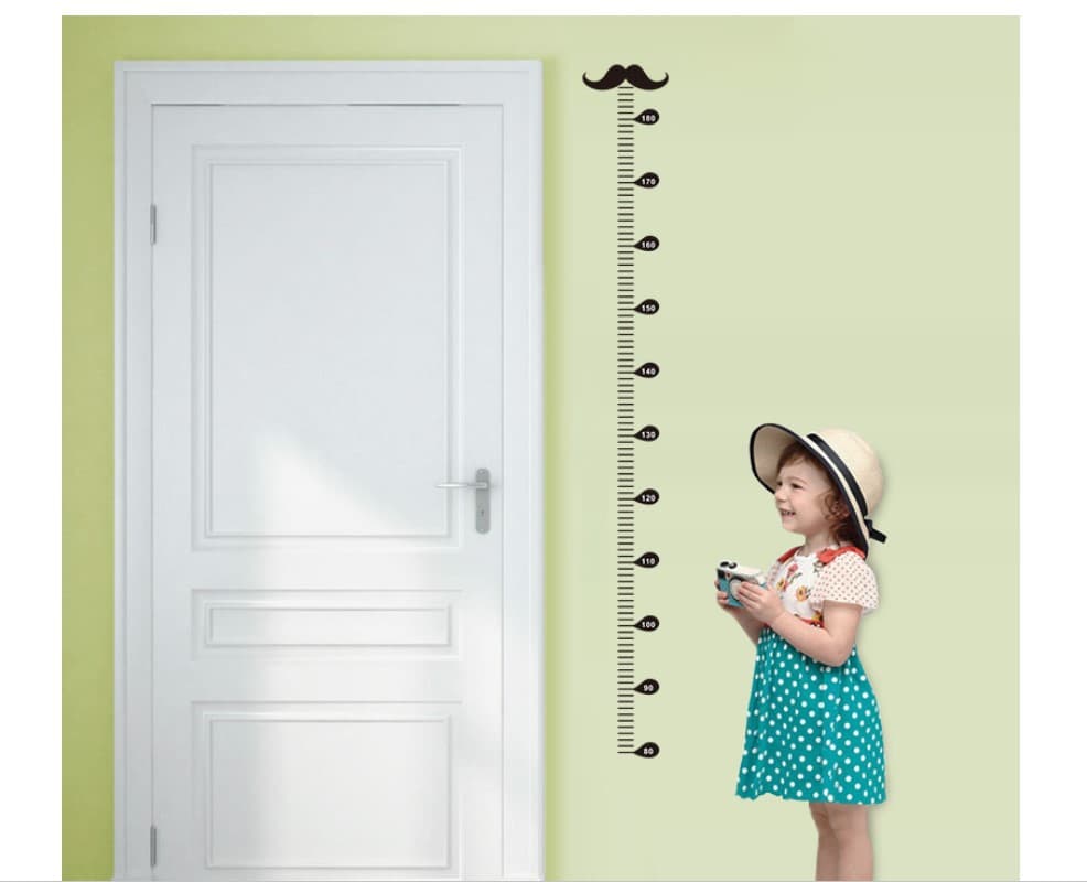Medidor de altura para niños adhesivo pared
