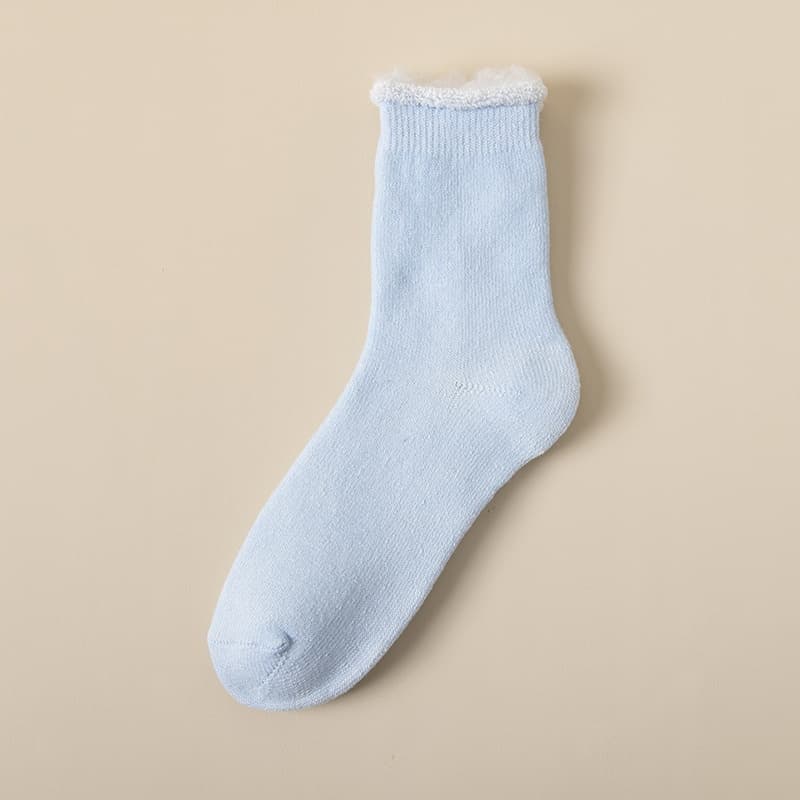 Calcetines de invierno para mujer con forro polar acolchado