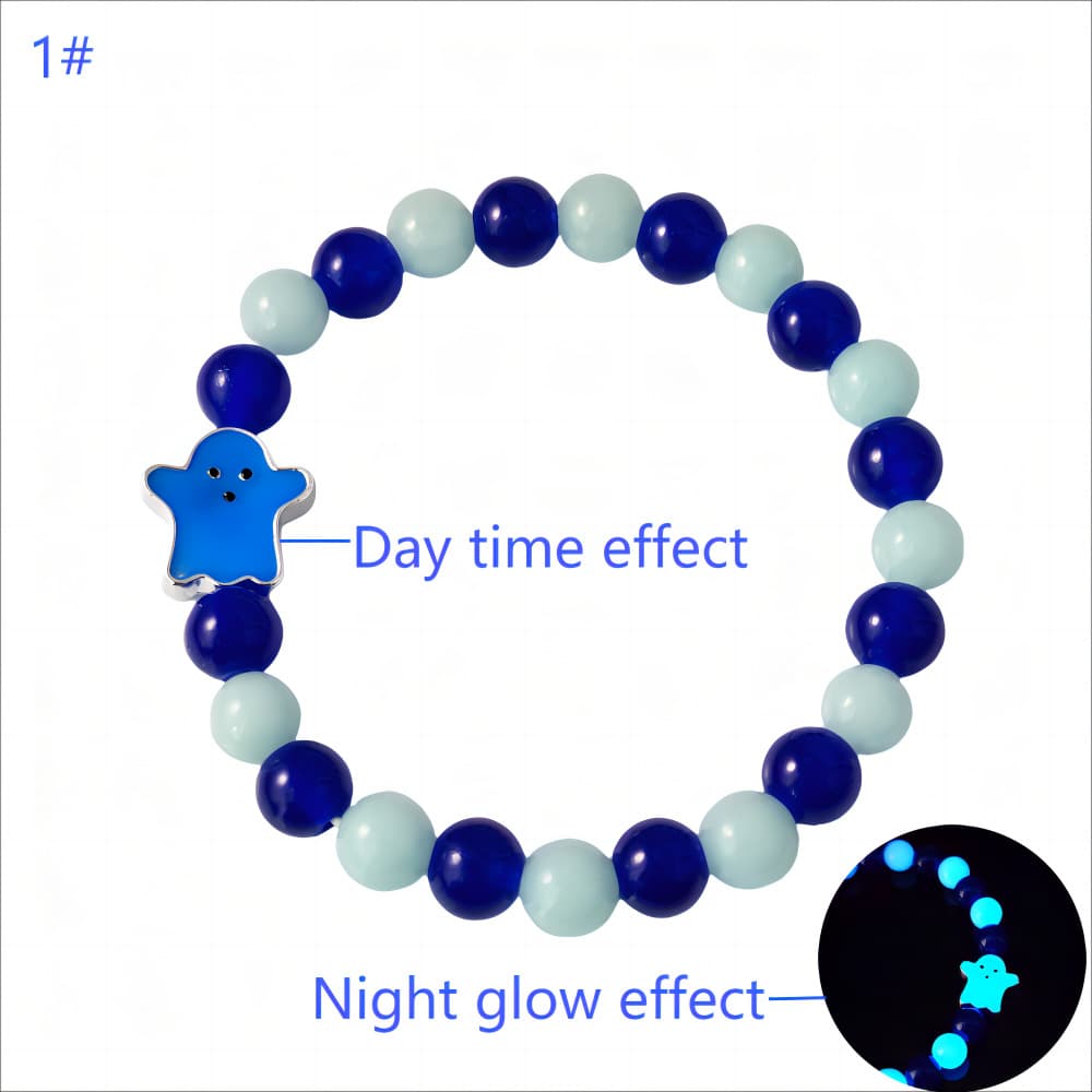 Pulsera luminosa de vidrio para día de muertos
