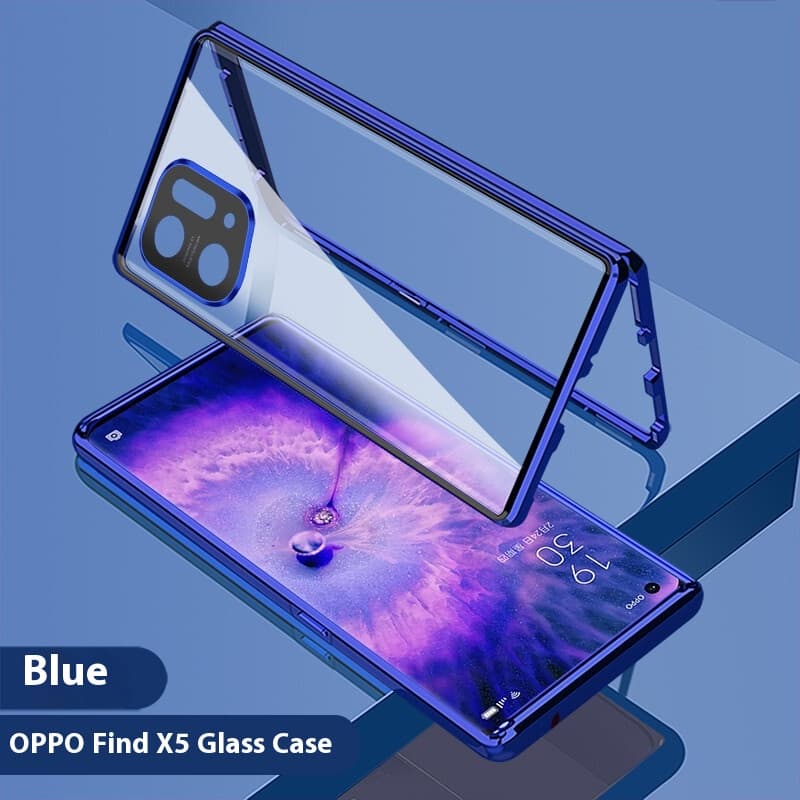 Funda magnética doble vidrio para celular