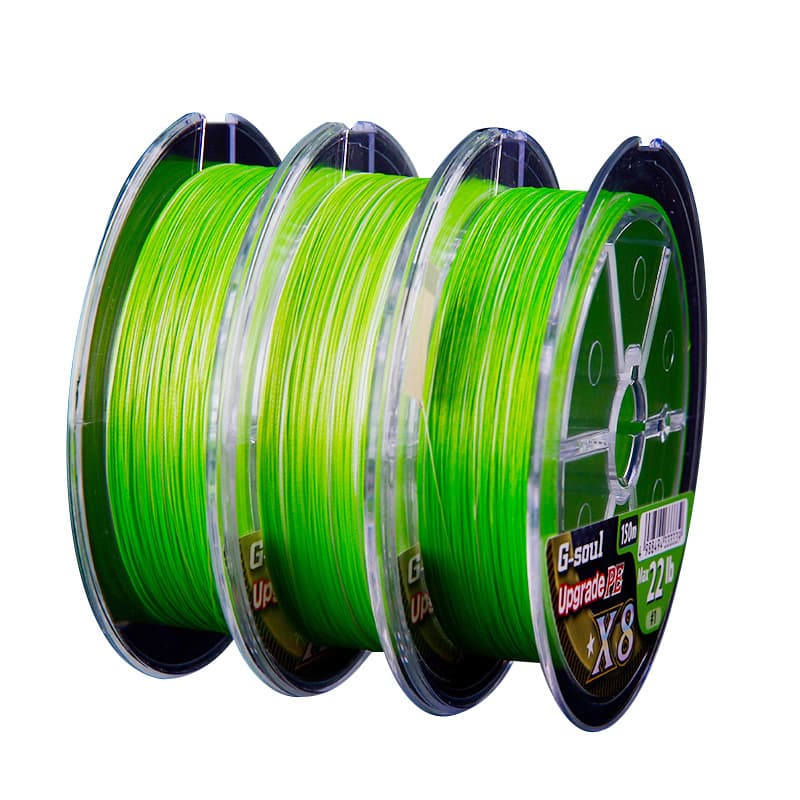 Sedal de pesca PE X8 fluorescente