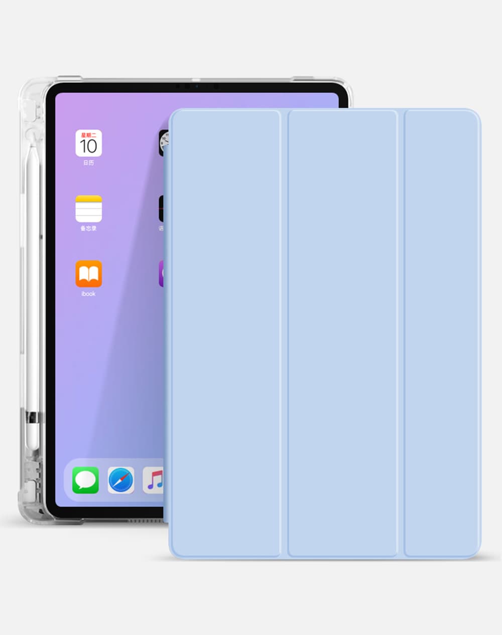Funda protectora para iPad con ranura para lápiz