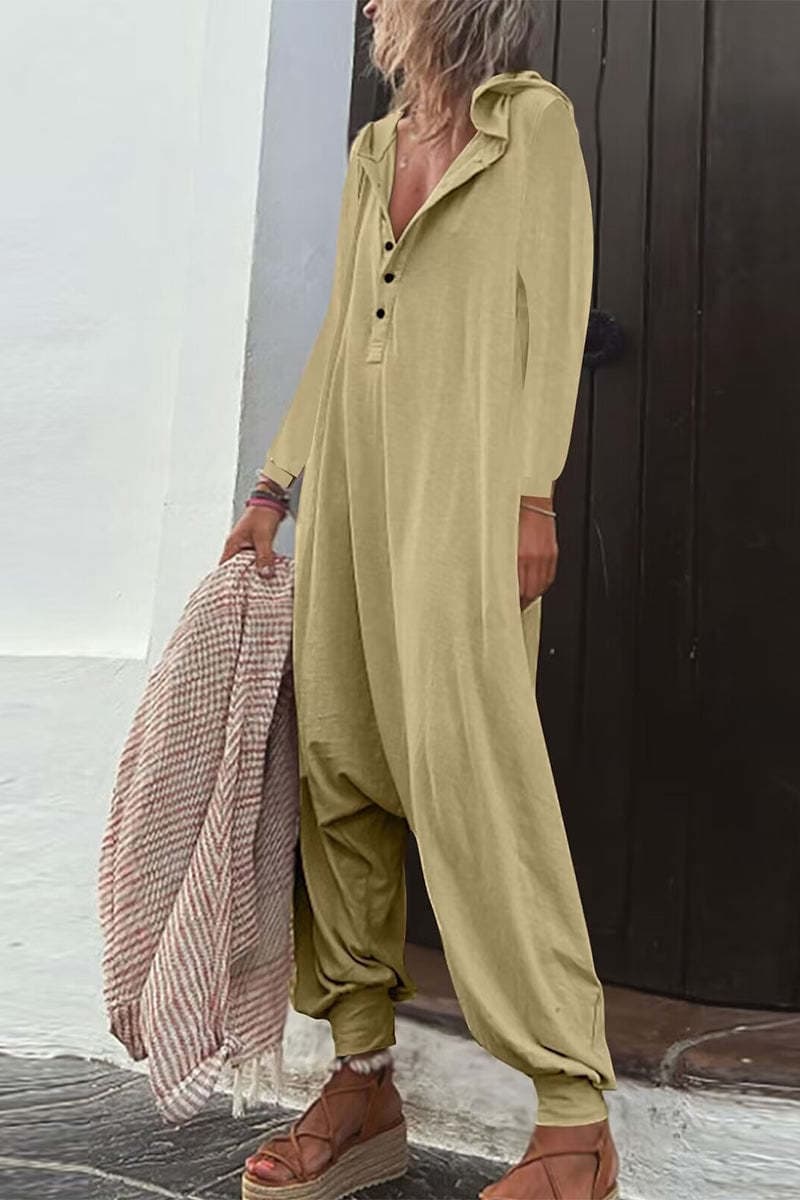 Pantalón baggy con capucha y bolsillos laterales