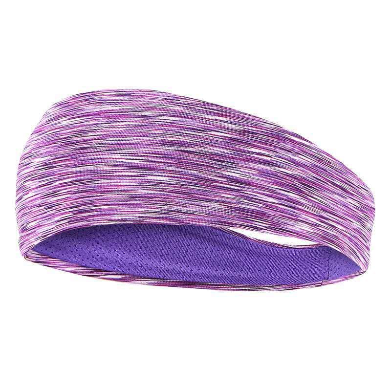 Diadema deportiva de doble capa, absorbente de sudor