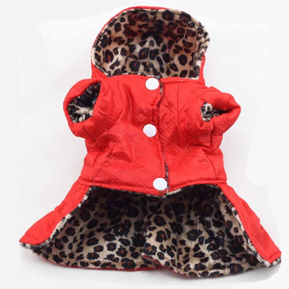 Vestido reversible con estampado de leopardo