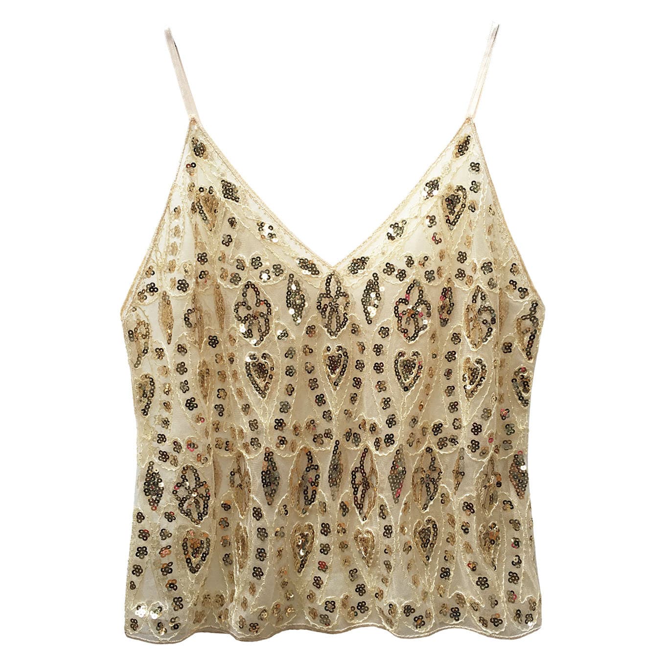 Chaleco de lentejuelas bordado con brillo ajustable