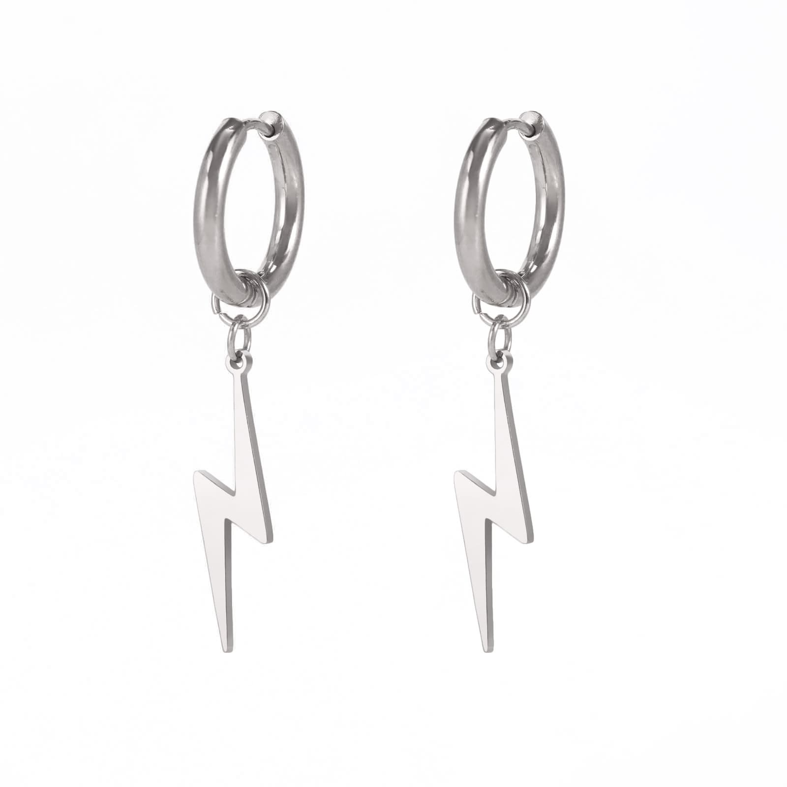 Aretes de acero inoxidable con temperamento salvaje