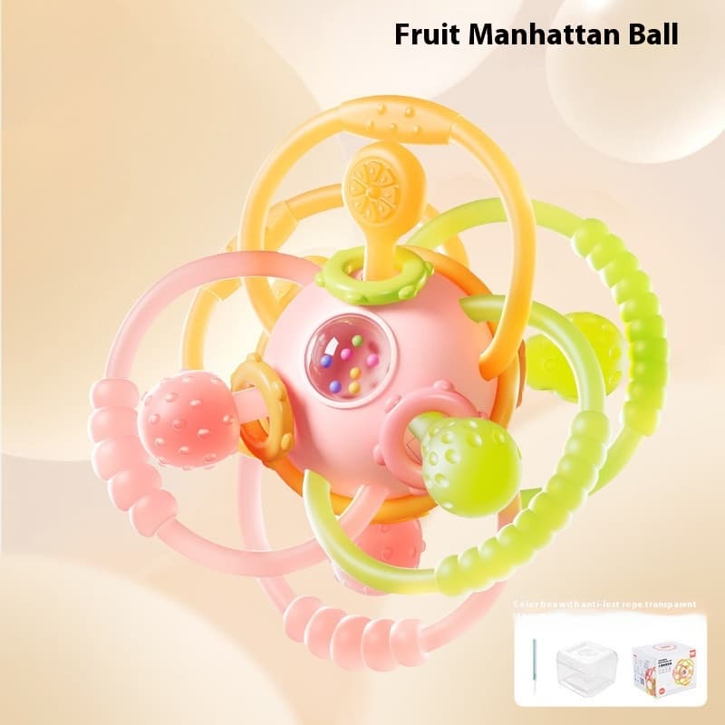 Pelota de silicona masticable para bebés
