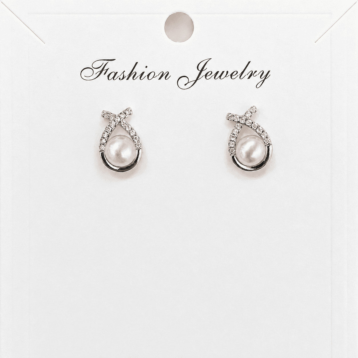 Aretes de perlas teardrop color rosado