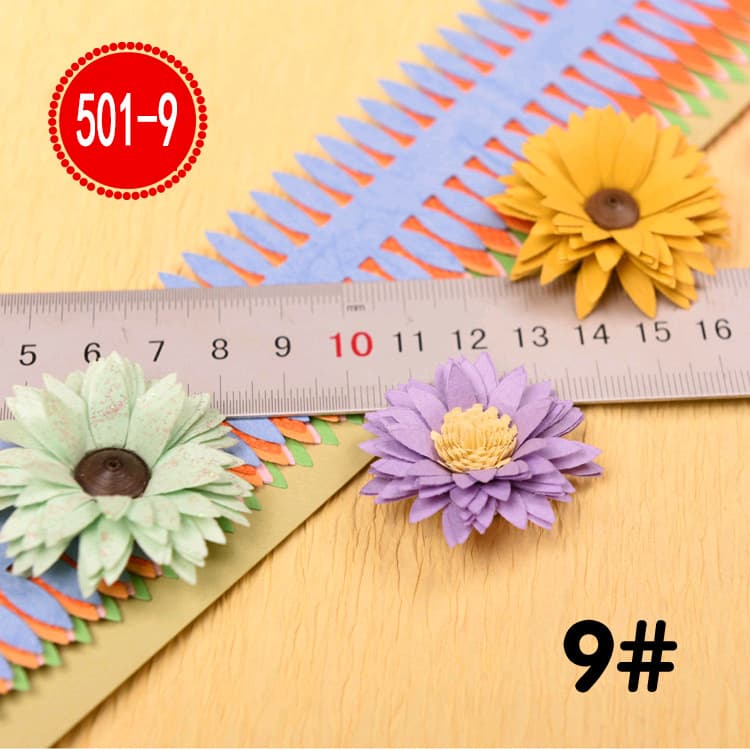 Papel decorativo con patrón de flores para manualidades