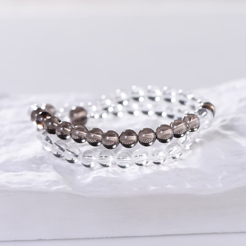 Pulsera de cristal tejida a mano con diseño bohemio