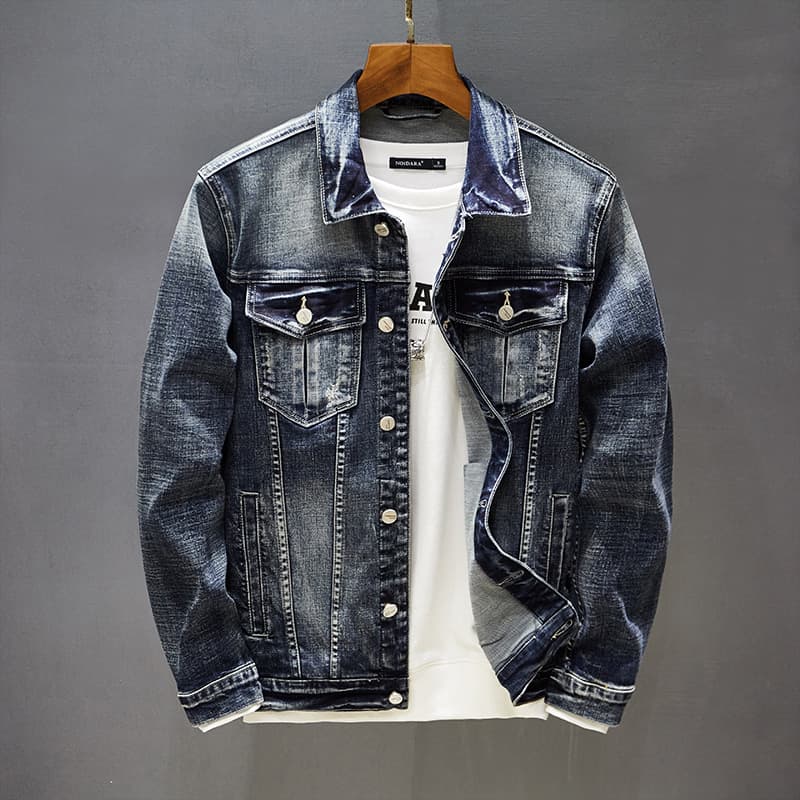 Chaqueta casual de algodón para hombre