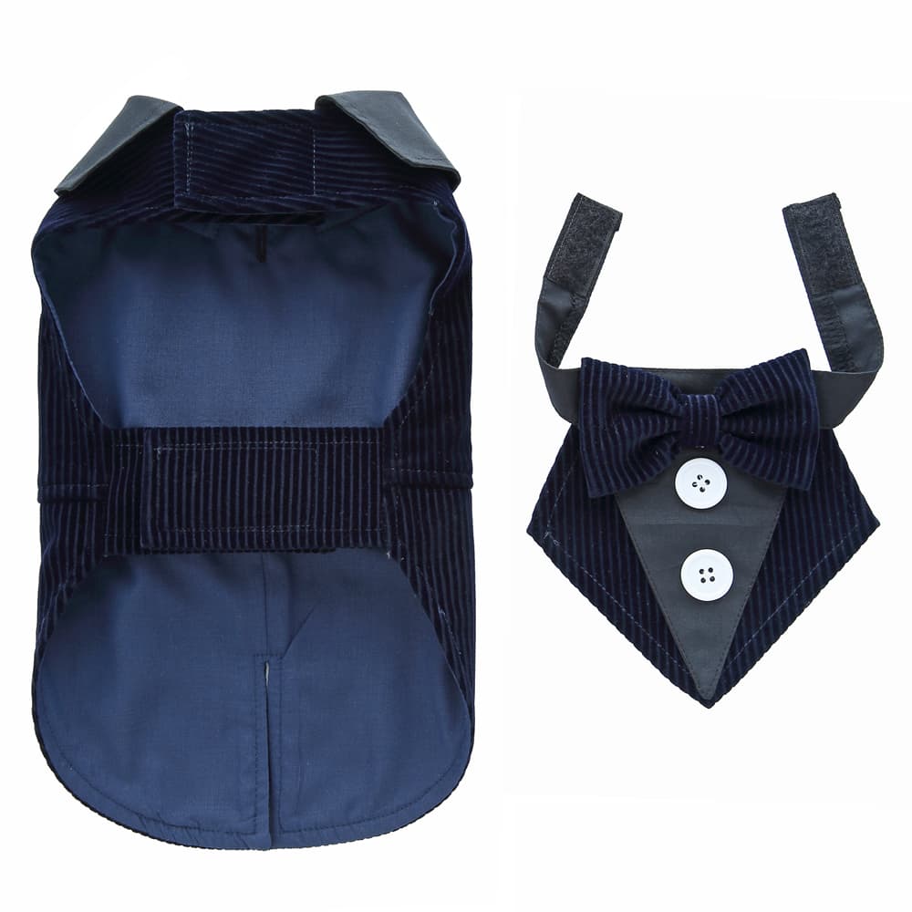 Vestido esmoquin para perro en poliéster