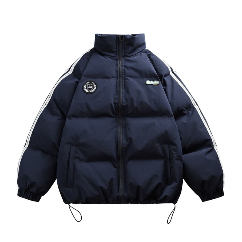 Abrigo cardigan de algodón grueso, cálido y rayado