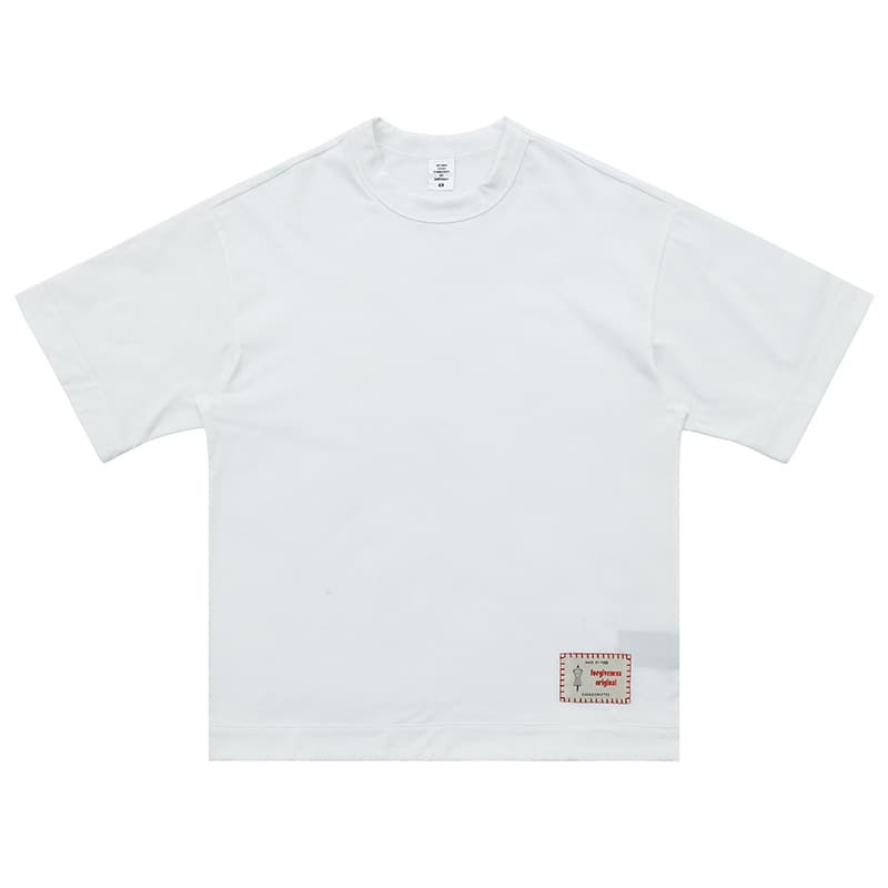 Camiseta básica holgada de algodón con estampado de letras