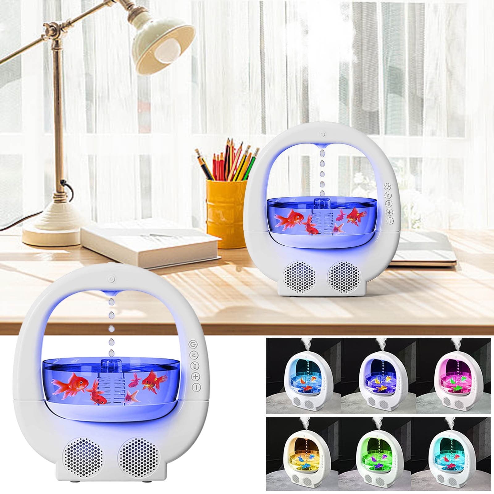 Humidificador antigravedad 3 en 1 con altavoz Bluetooth y luz ambiente