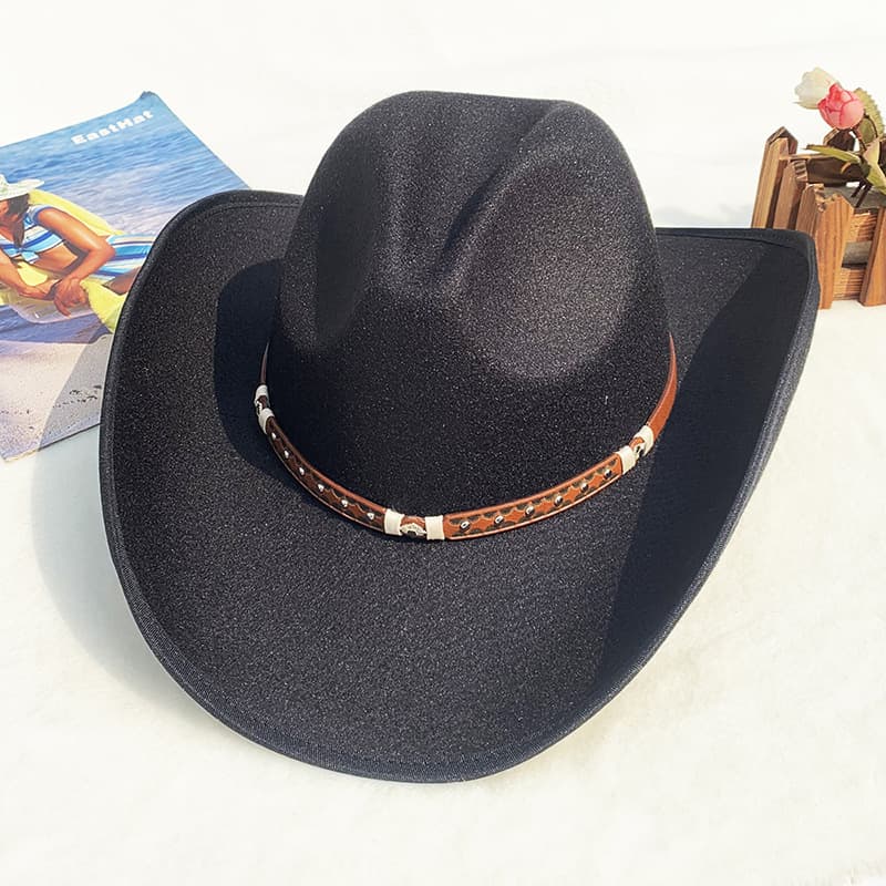 Sombrero vaquero de lana para hombre