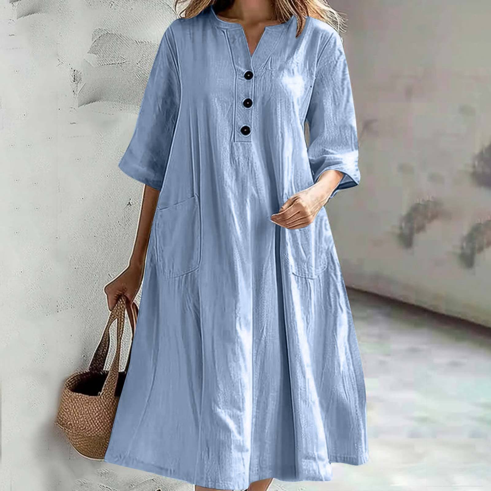 Jumpsuit suelto con tres botones y bolsillos