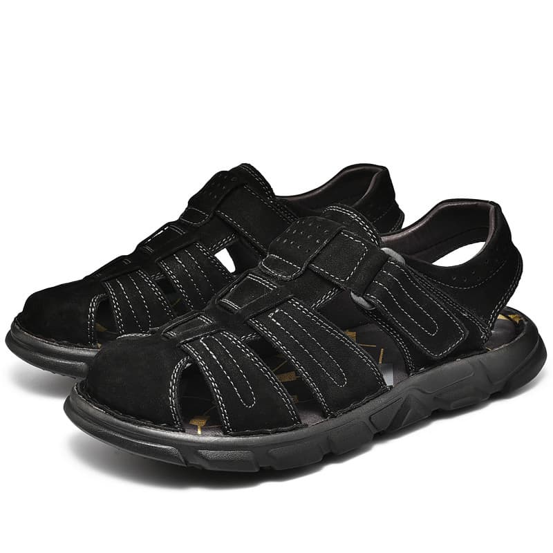 Sandalias de verano para hombre con diseño calado talla grande