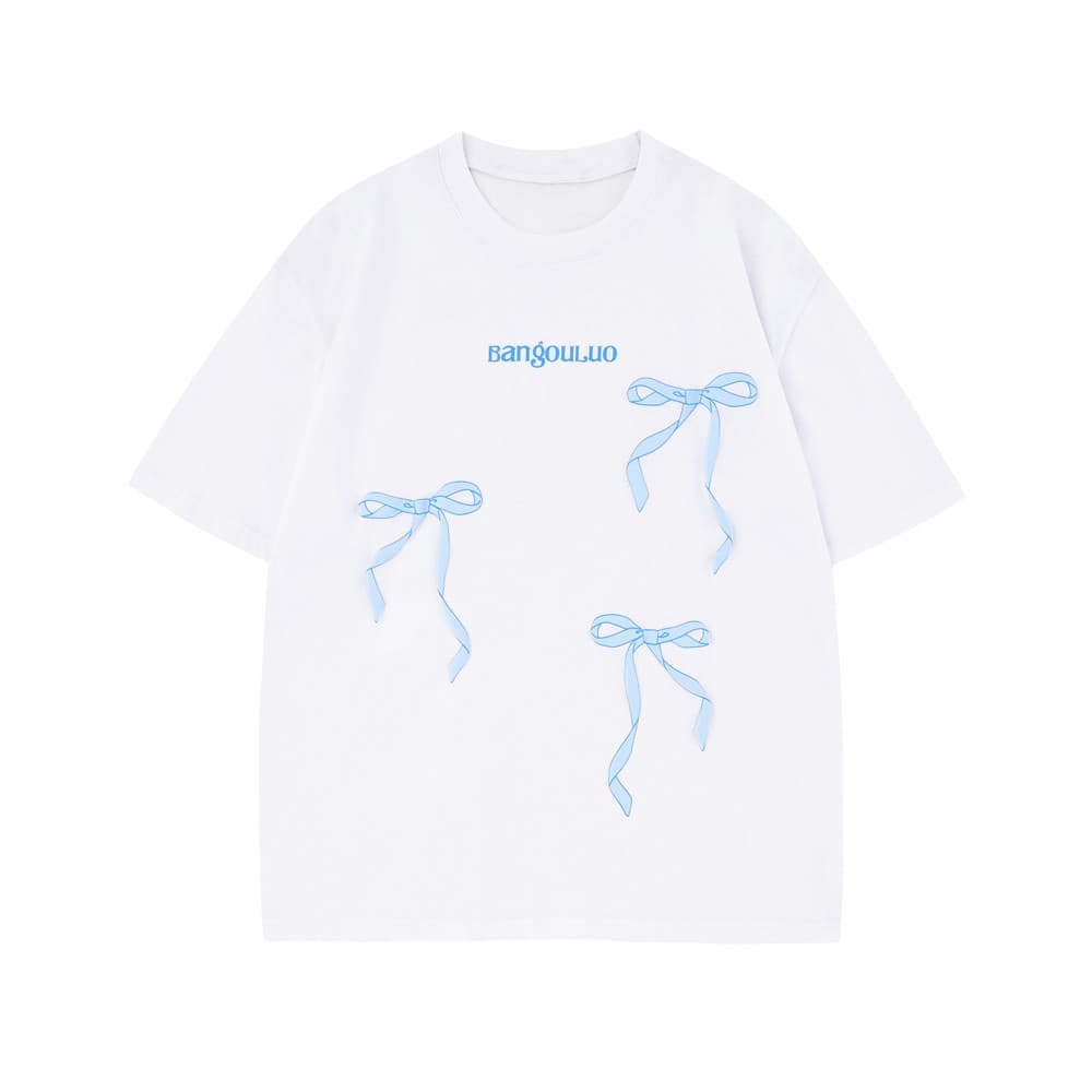 Camiseta de hombre con estampado lazo creativo