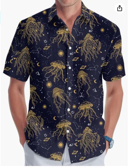Camiseta hombre talla grande impresión digital manga corta