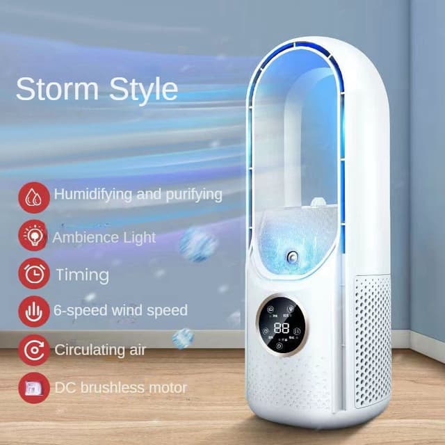 Ventilador sin aspas USB con enfriador y humidificador
