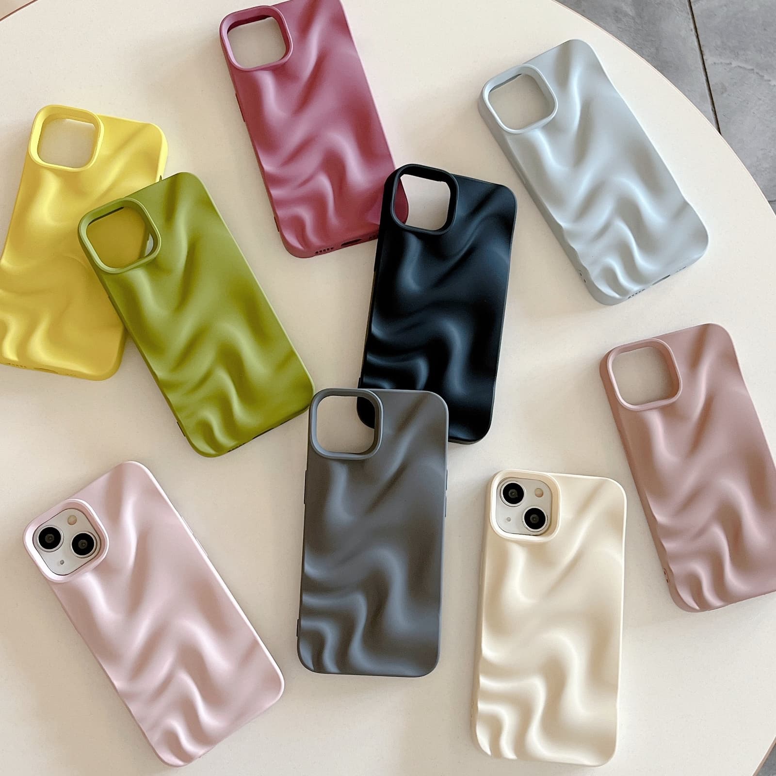 Funda iPhone efecto agua con electroplateado