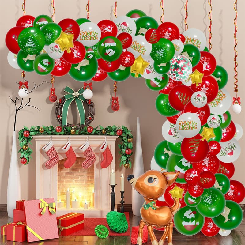 Set de globos para decoración navideña y Año Nuevo